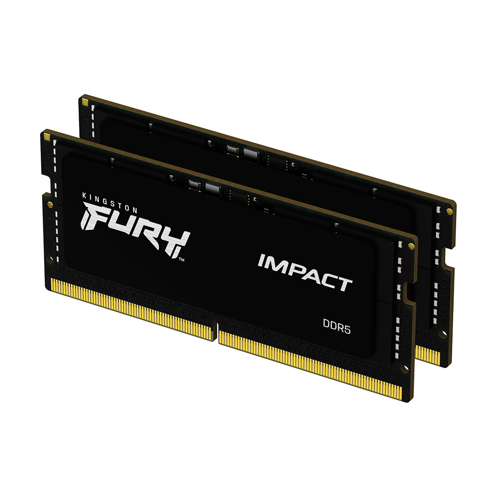 Memria RAM SO-DIMM Kingston Fury Impact 32GB (2x16GB) DDR5-5600MHz 2R CL40 1